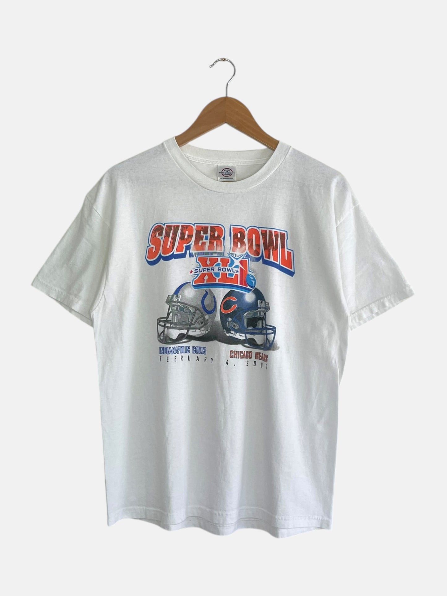 90's Colts vs Bears Super Bowl Vintage T-Shirt Size S-M