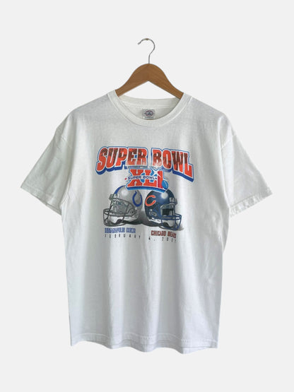 90's Colts vs Bears Super Bowl Vintage T-Shirt Size S-M