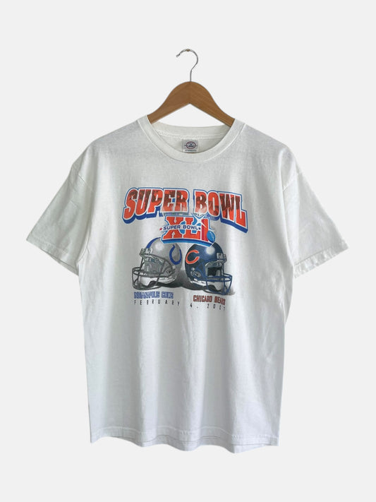 90's Colts vs Bears Super Bowl Vintage T-Shirt Size S-M
