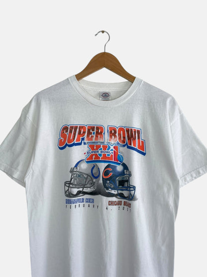 90's Colts vs Bears Super Bowl Vintage T-Shirt Size S-M