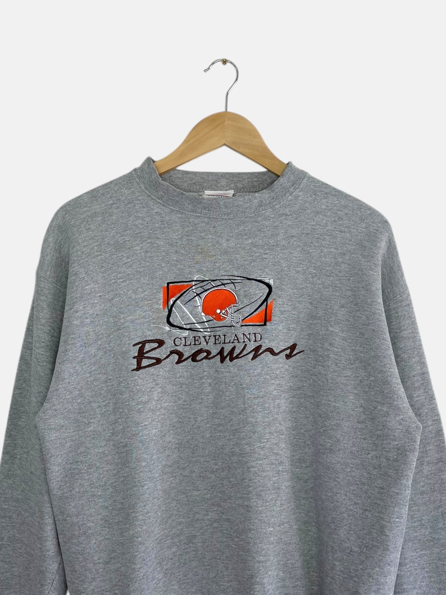 90's Cleveland Browns Embroidered Vintage NFL Sweatshirt Size M