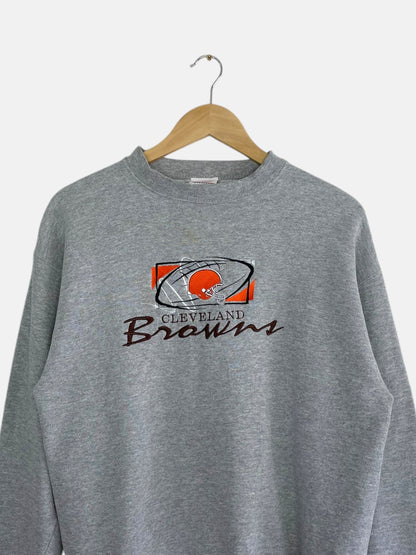 90's Cleveland Browns Embroidered Vintage NFL Sweatshirt Size M