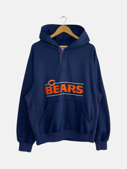 90's Chicago Bears Embroidered Vintage Starter Hooded Sweatshirt Size XL-2XL