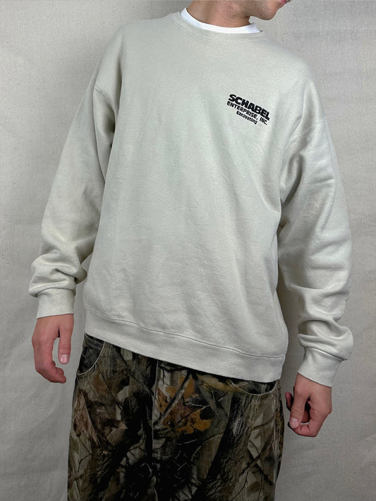 90's Schabel Embroidered Vintage Sweatshirt Size XL