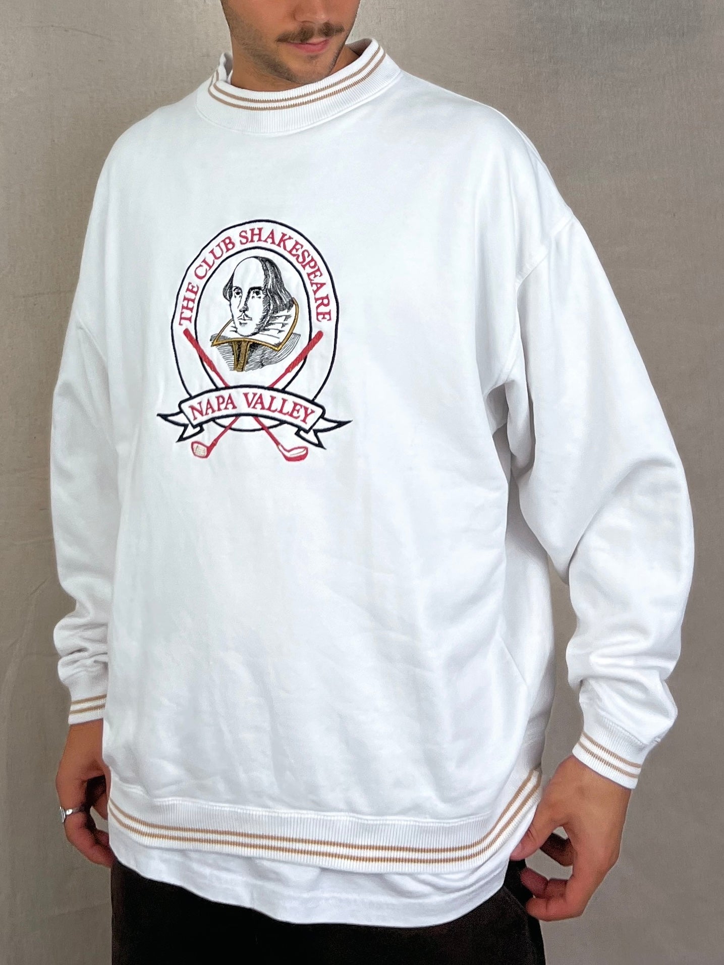 90's Napa Valley Embroidered Vintage Sweatshirt Size L-XL
