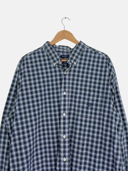 90's Chaps Embroidered Vintage Long Sleeve Button-up Shirt Size 2XL-3XL