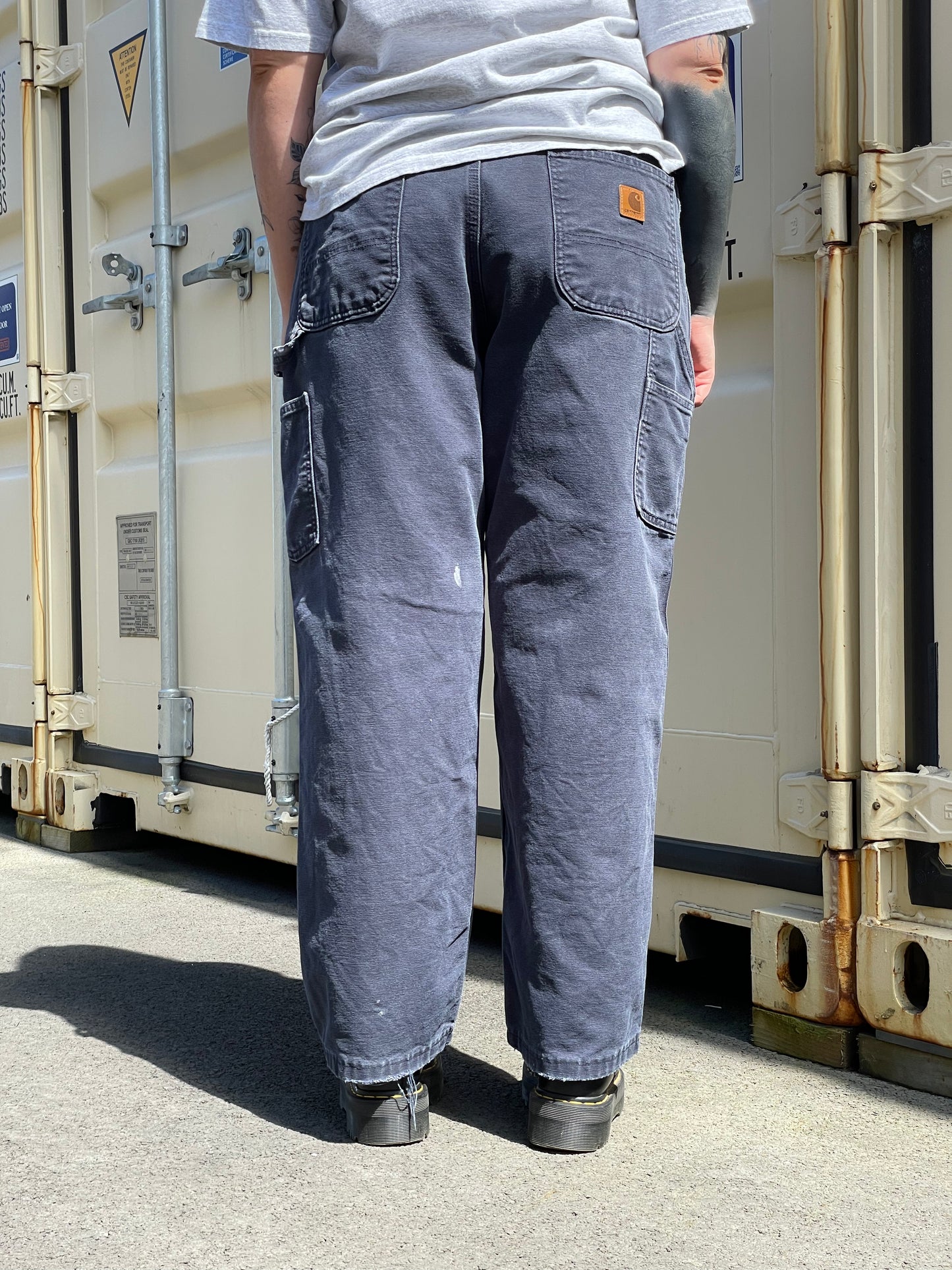 90's Carhartt Dungaree Fit Vintage Canvas Pants Size 36x30