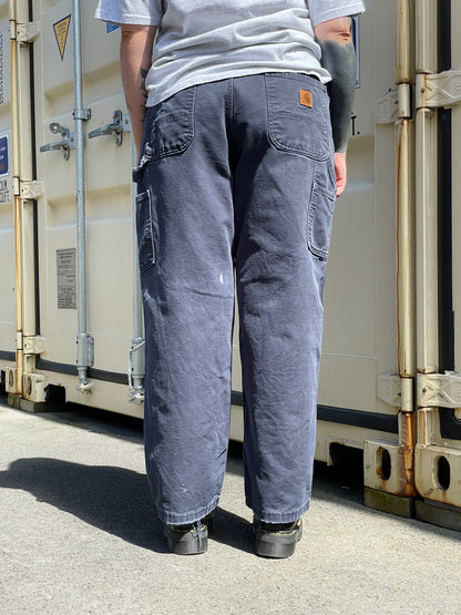 90's Carhartt Dungaree Fit Vintage Canvas Pants Size 36x30