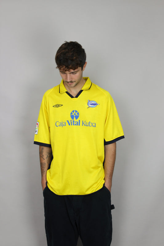 2003 Umbro Deportivo Alavés Away Kit Vintage Football Jersey Size XL