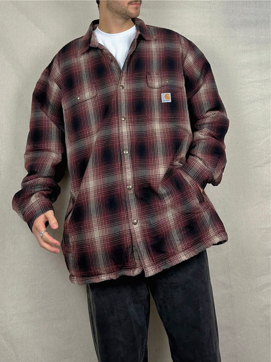 90's Carhartt Sherpa Lined Vintage Shacket Size 3XL
