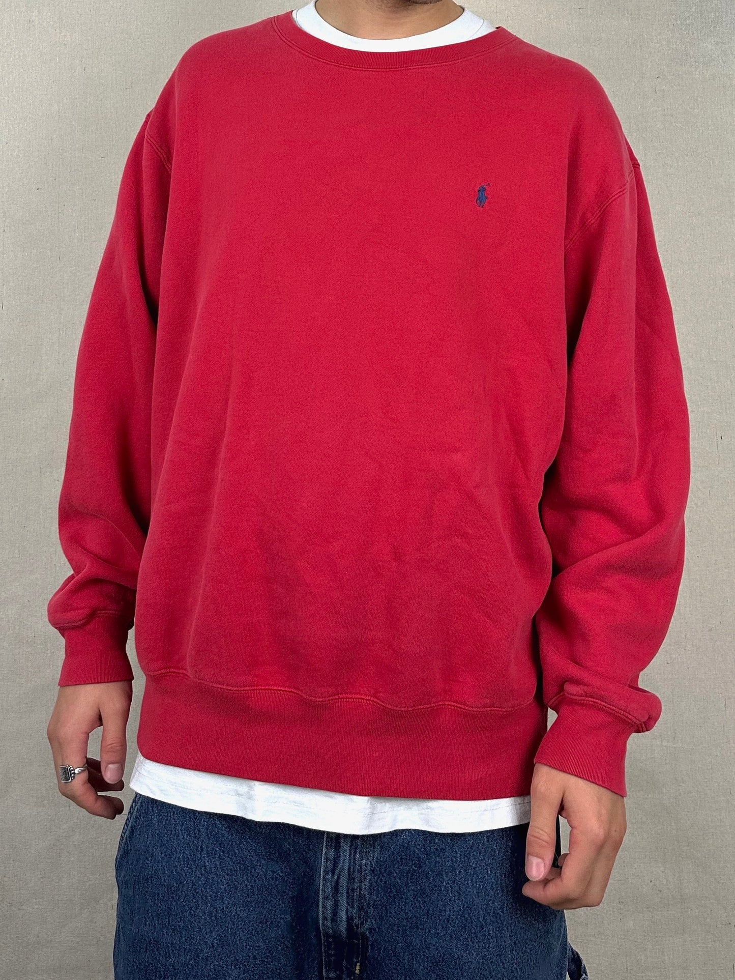90's Ralph Lauren Embroidered Vintage Sweatshirt Size L-XL