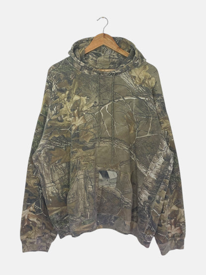 90's Realtree Camo Vintage Hooded Sweatshirt Size 2XL