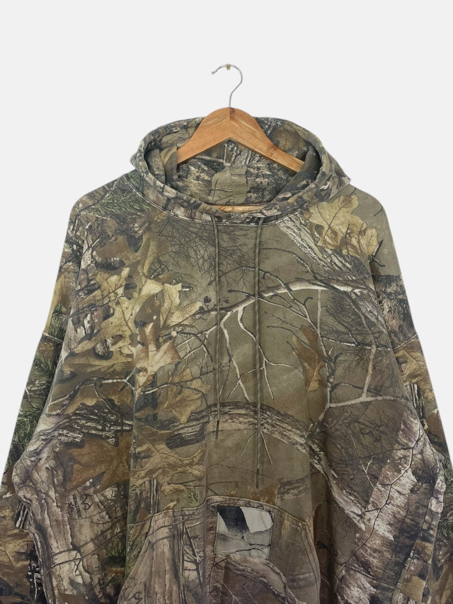 90's Realtree Camo Vintage Hooded Sweatshirt Size 2XL