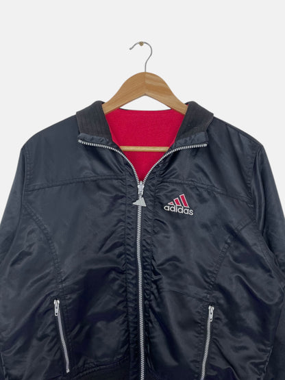 90's Adidas Embroidered Reversible Vintage Jacket Women's Size 12-14