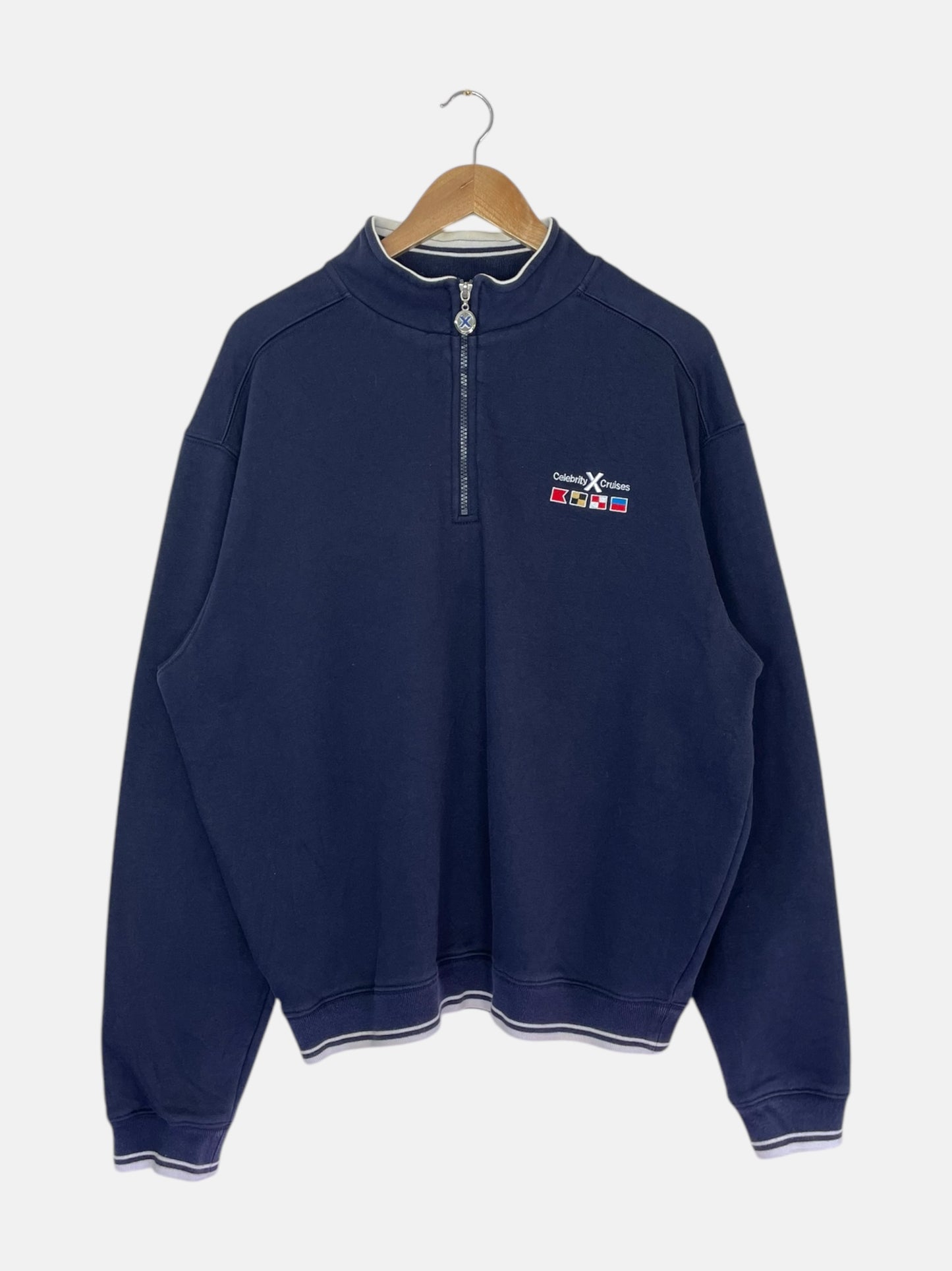 90's Celebrity Cruises Vintage Quarter-zip Sweatshirt Size L-XL