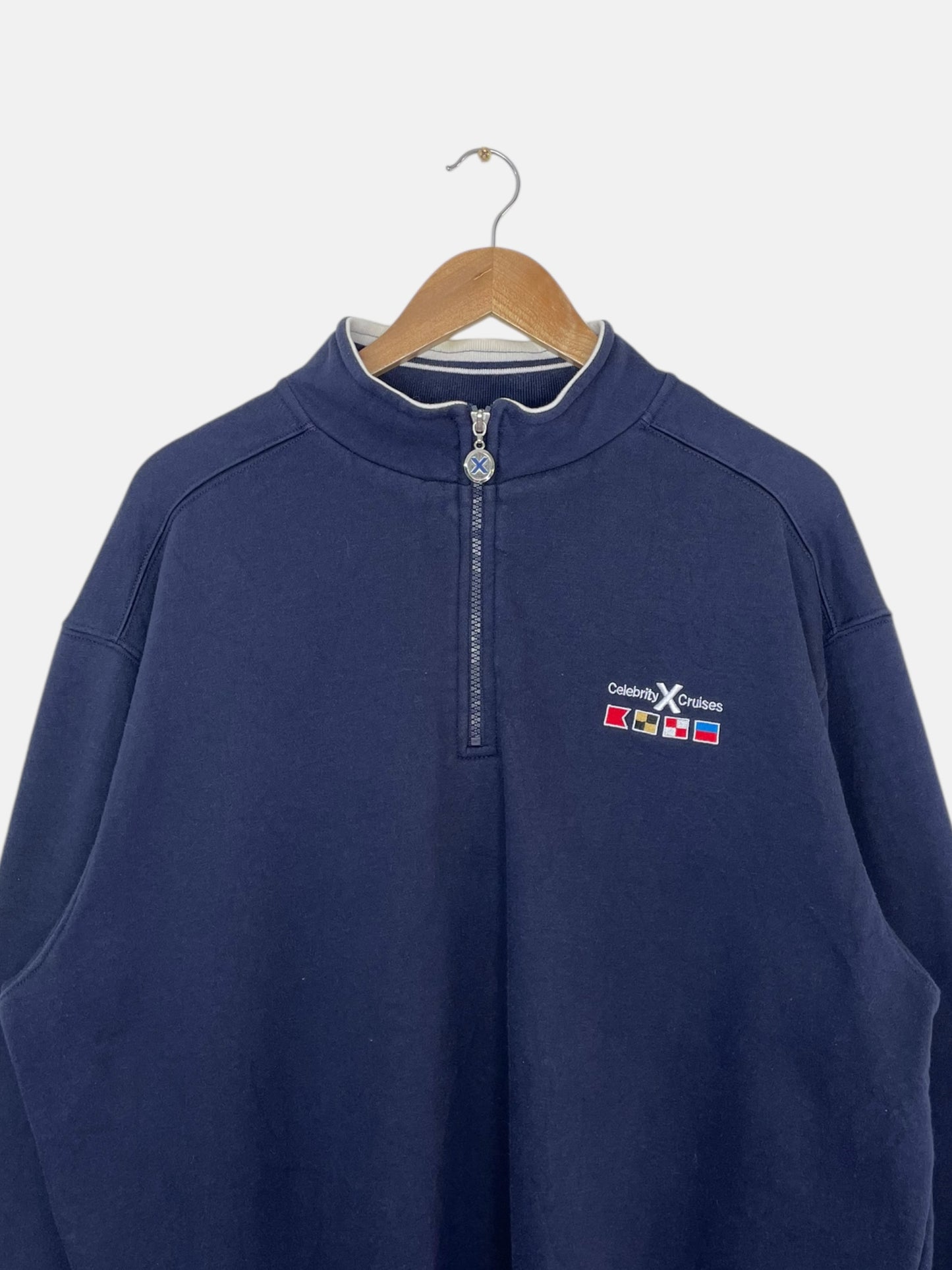 90's Celebrity Cruises Vintage Quarter-zip Sweatshirt Size L-XL