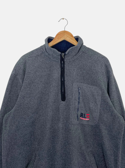 90's Ralph Lauren Polo Jeans Embroidered Vintage Quarter-zip Sweatshirt Size 2XL