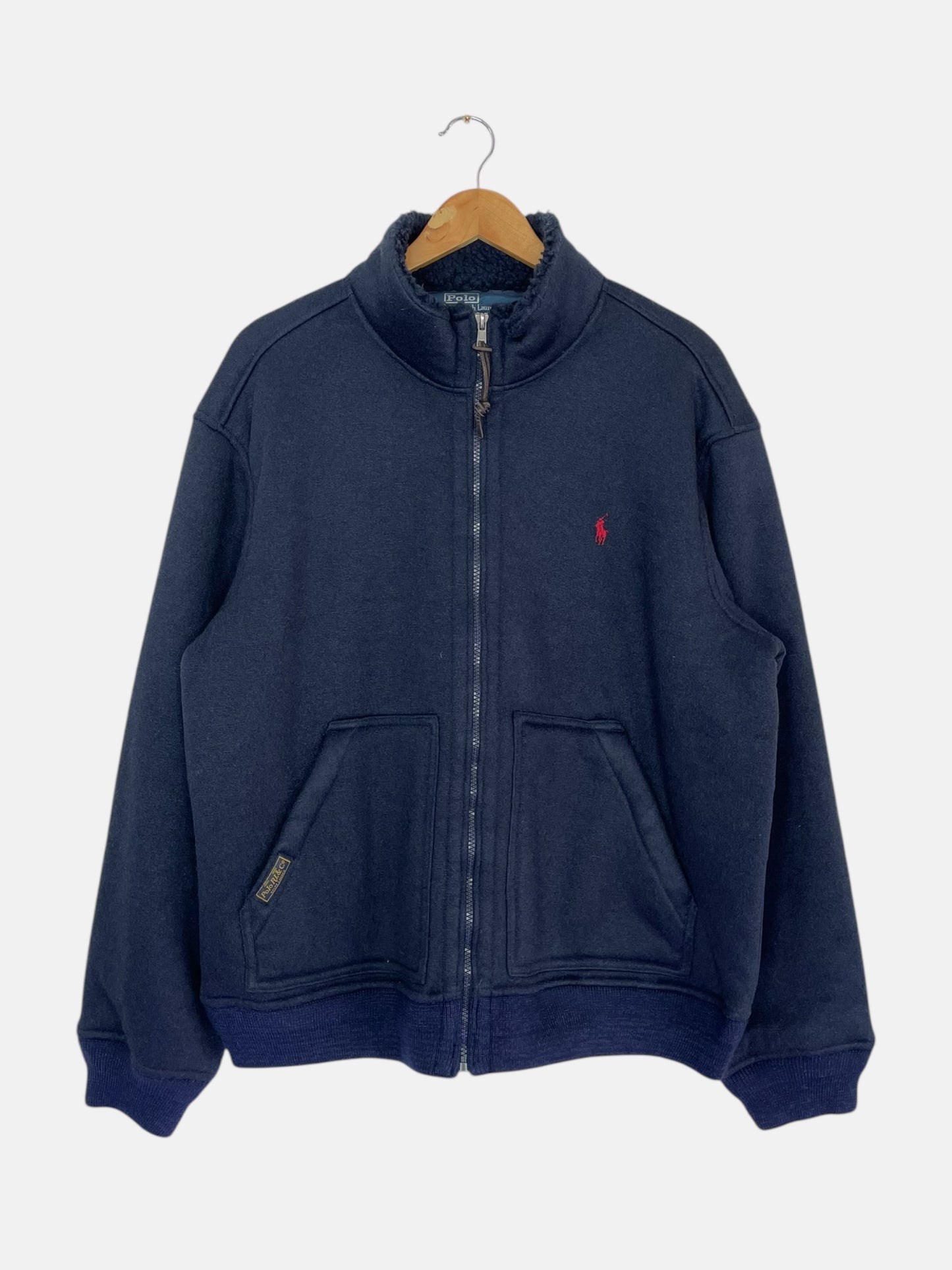 90's Ralph Lauren Embroidered Vintage Heavy Zip-up Sweatshirt Size XL