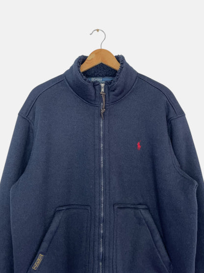 90's Ralph Lauren Embroidered Vintage Heavy Zip-up Sweatshirt Size XL