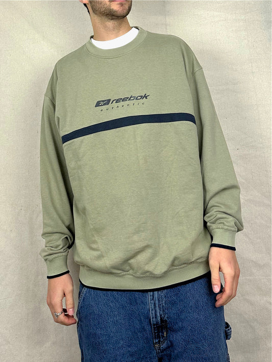 90's Reebok Embroidered Vintage Sweatshirt Size L-XL