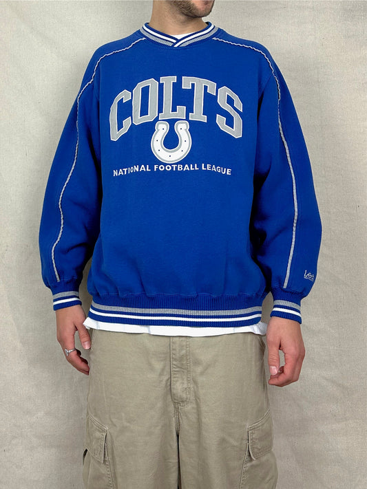 90's Indianapolis Colts NFL Embroidered Vintage Sweatshirt Size L