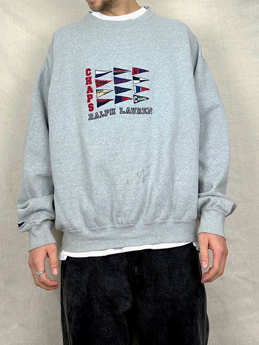 90's Chaps Ralph Lauren Embroidered Vintage Sweatshirt Size L-XL