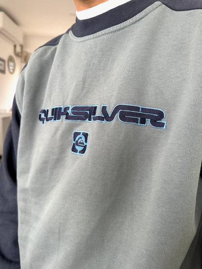 90's Quiksilver Embroidered Vintage Sweatshirt Size M