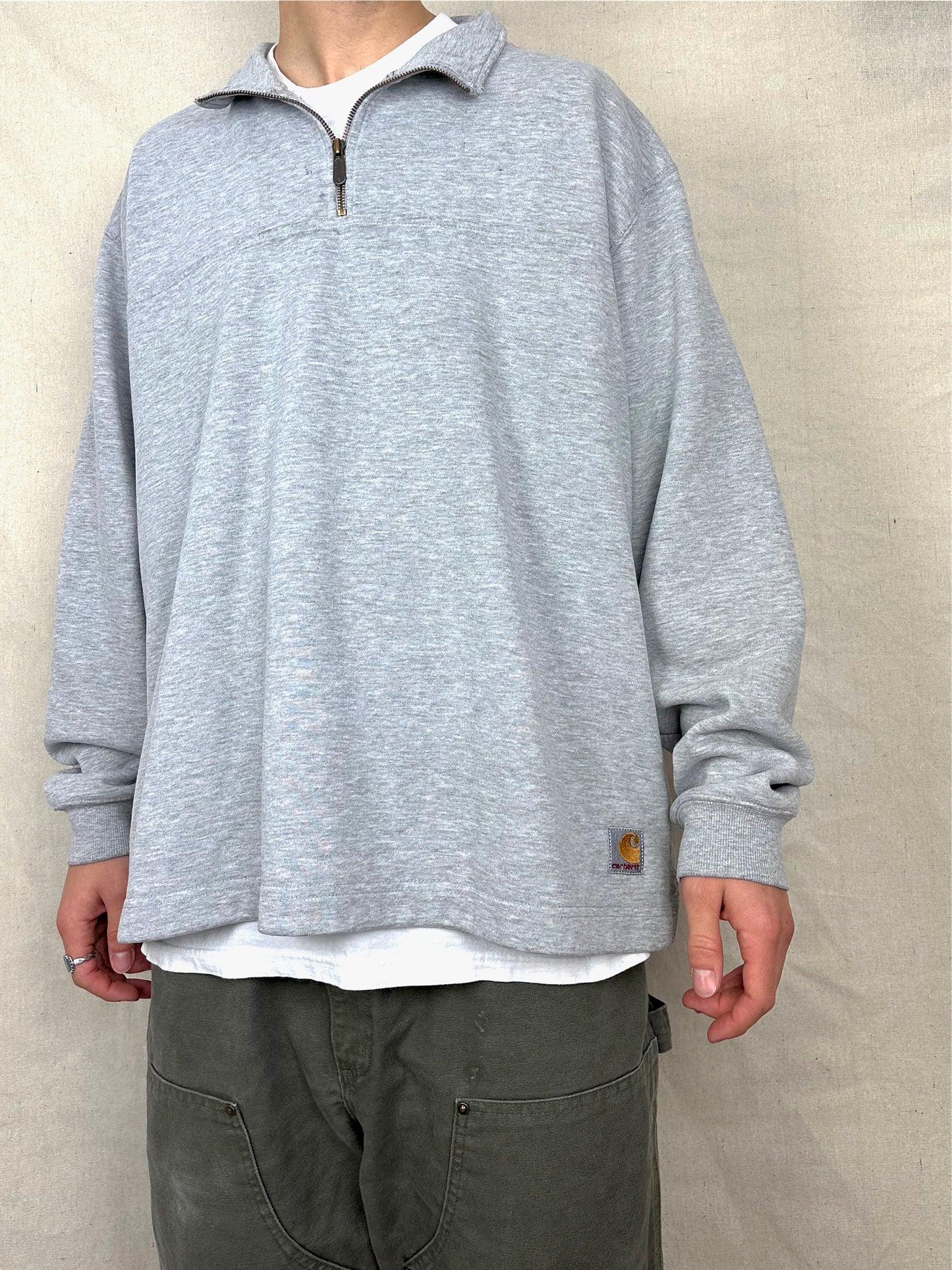 90's Carhartt Vintage Quarterzip Sweatshirt Size XL-2XL