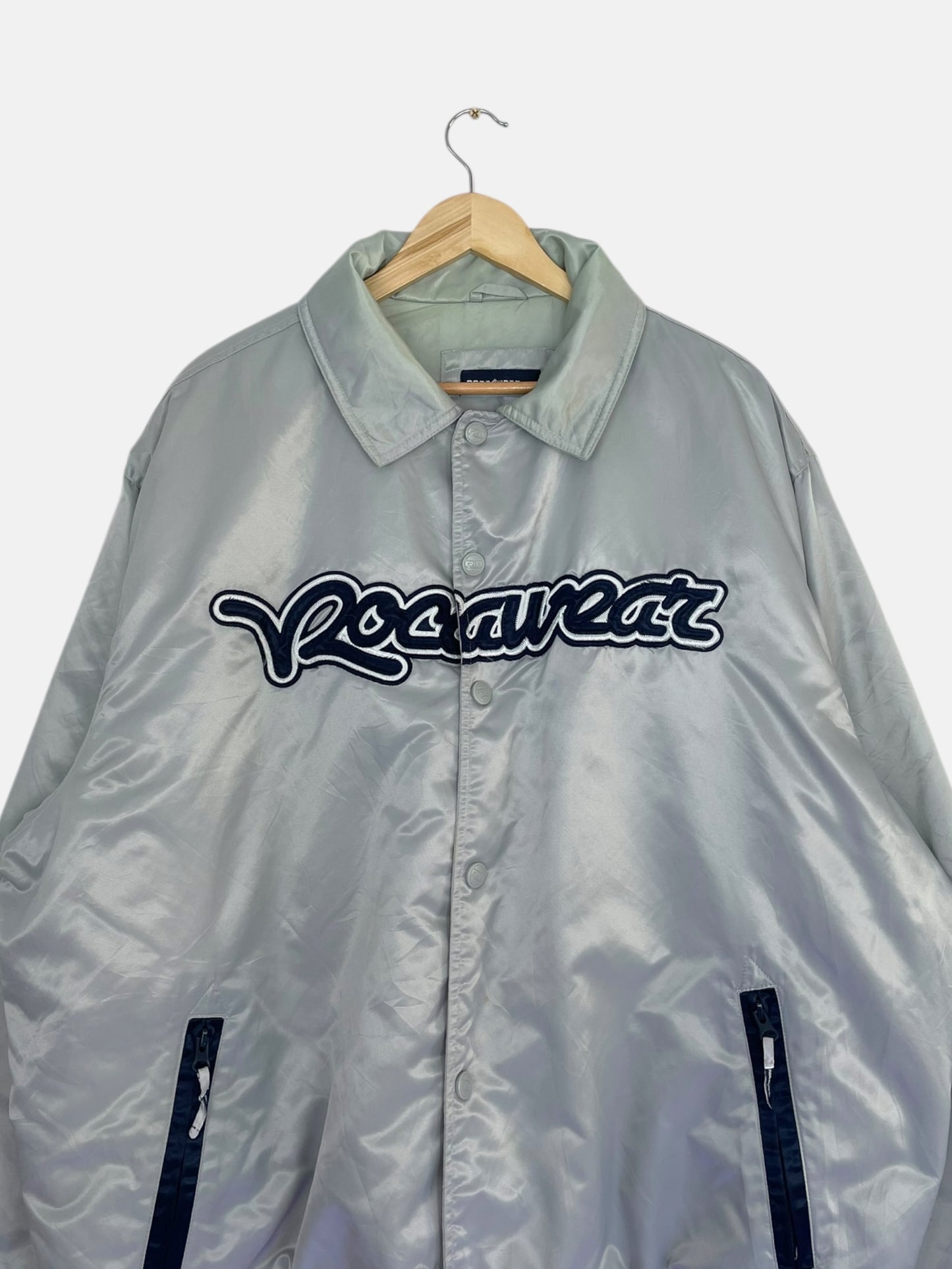 90's Rocawear Embroidered Vintage Stadium Jacket Size 3XL