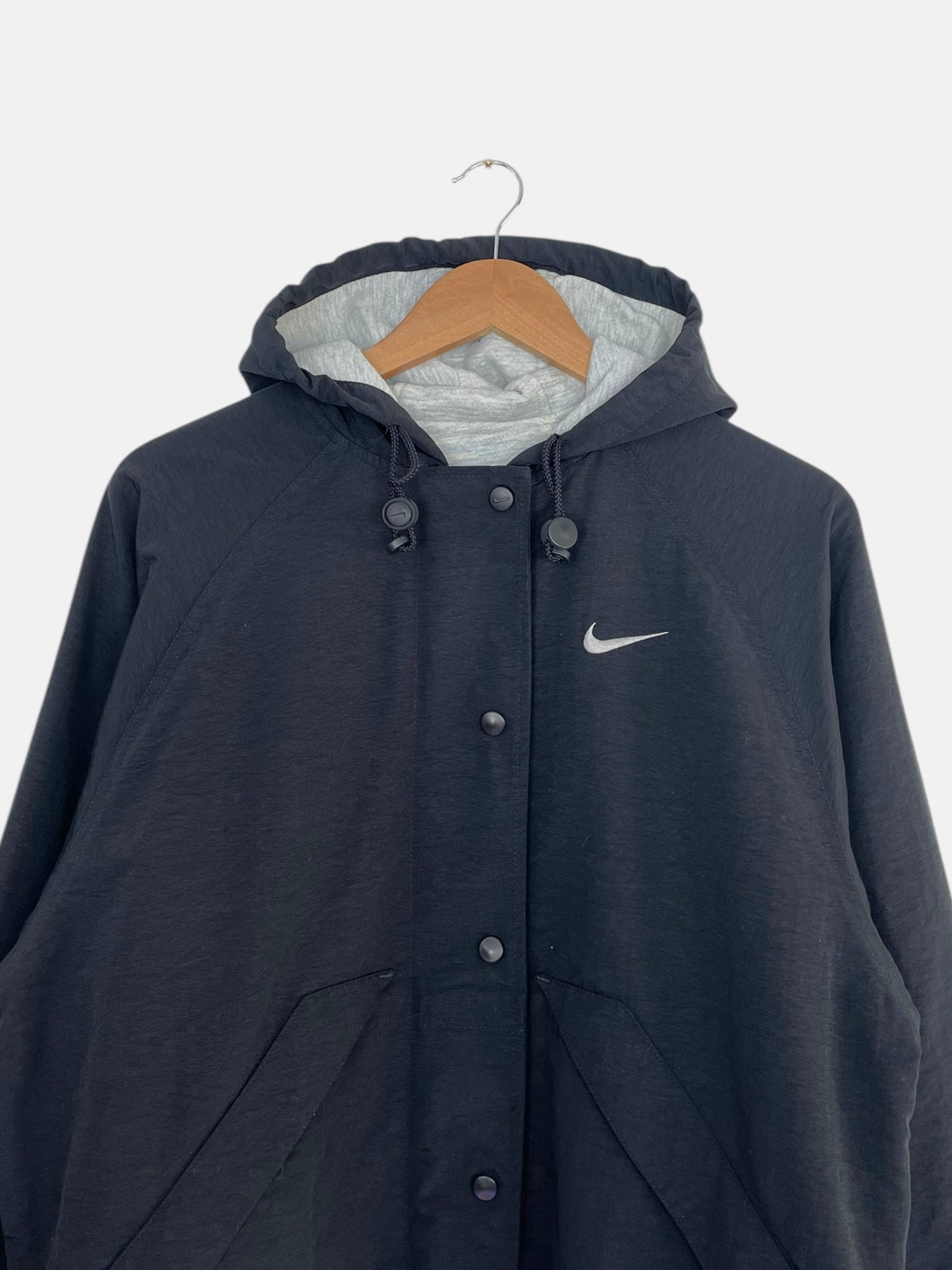 90's Nike Embroidered Vintage Reversible Hooded Jacket Women's Size L