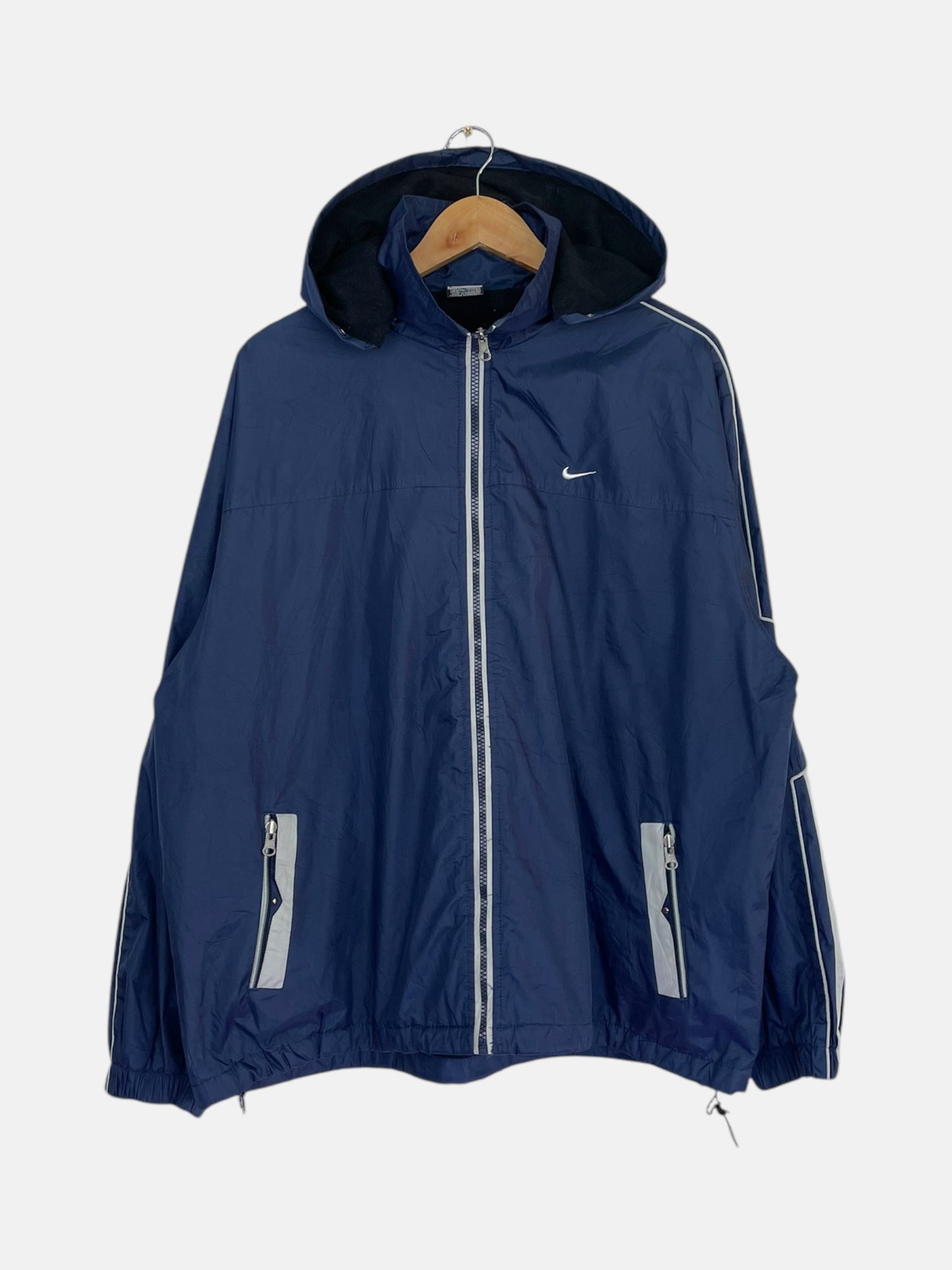 90's Nike Embroidered Vintage Hooded Jacket Size 2XL