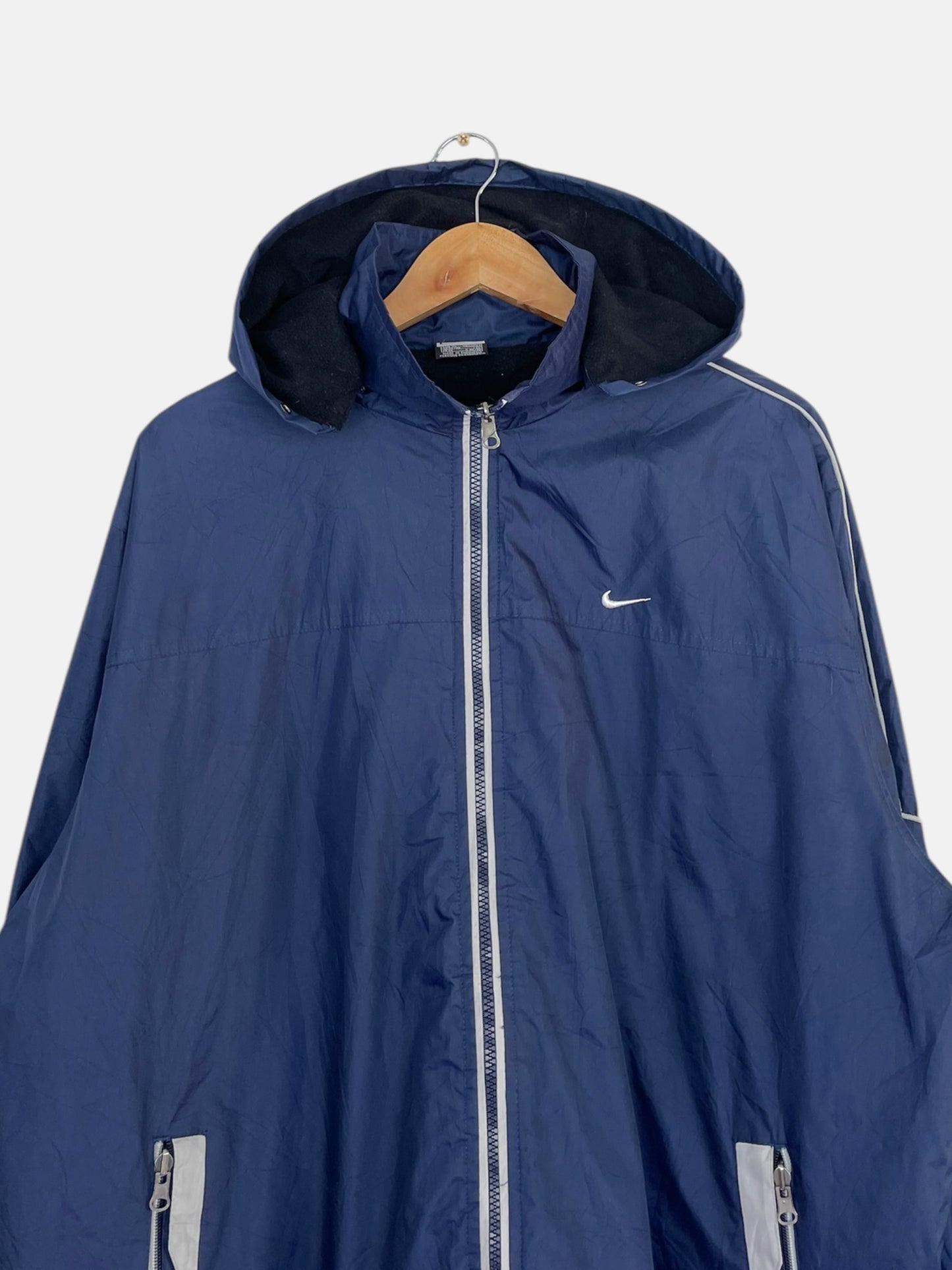 90's Nike Embroidered Vintage Hooded Jacket Size 2XL