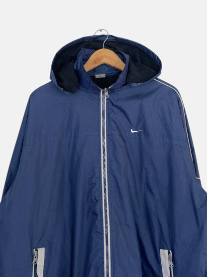 90's Nike Embroidered Vintage Hooded Jacket Size 2XL