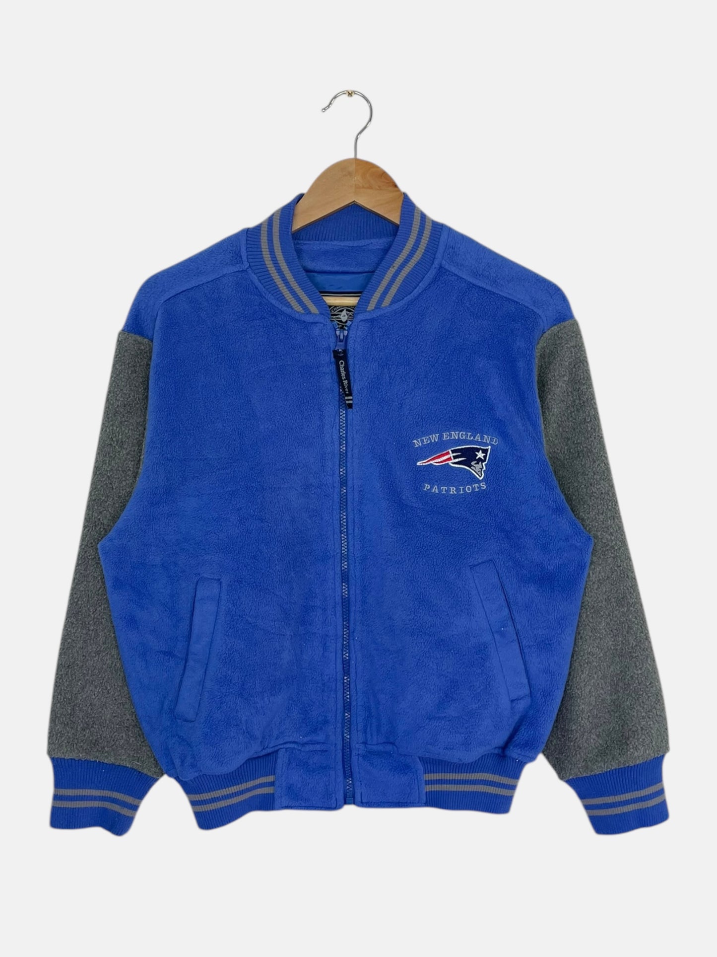 90's Youth New England Patriots Embroidered Vintage Stadium Jacket Size L