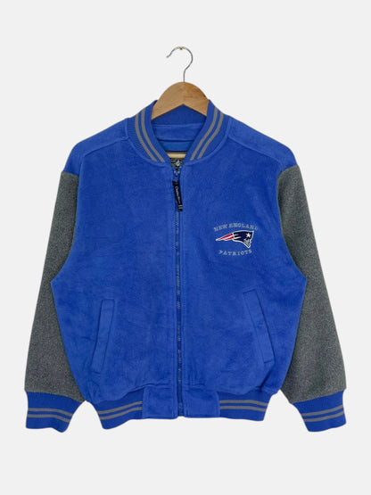 90's Youth New England Patriots Embroidered Vintage Stadium Jacket Size L