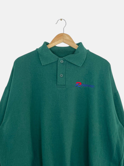 90's Rougemont Embroidered Vintage Button-up Sweatshirt Size 2XL