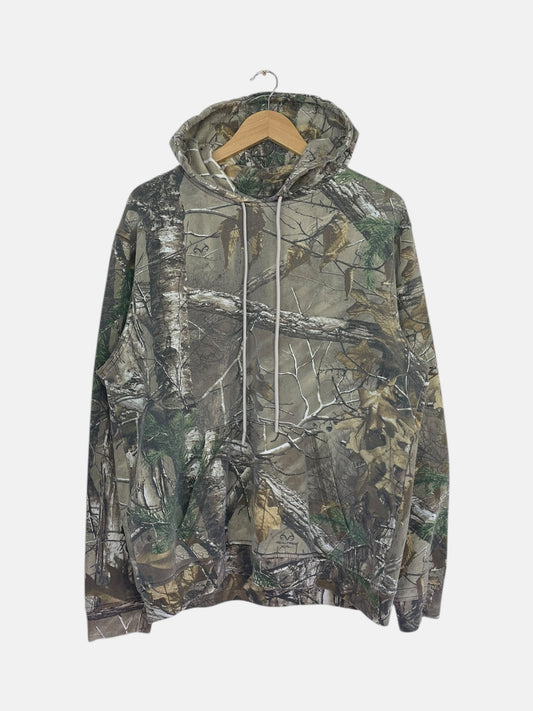 90's Realtree Vintage Hooded Sweatshirt Size L