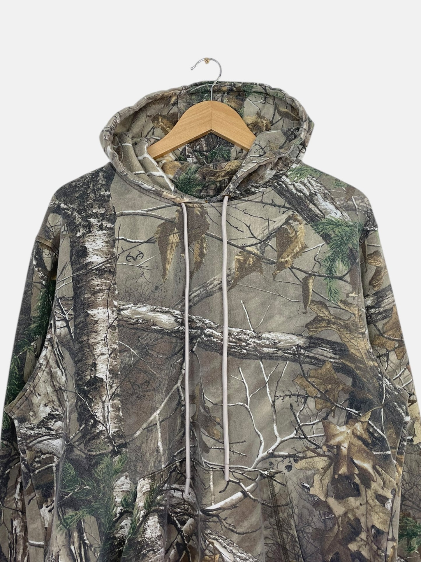 90's Realtree Vintage Hooded Sweatshirt Size L