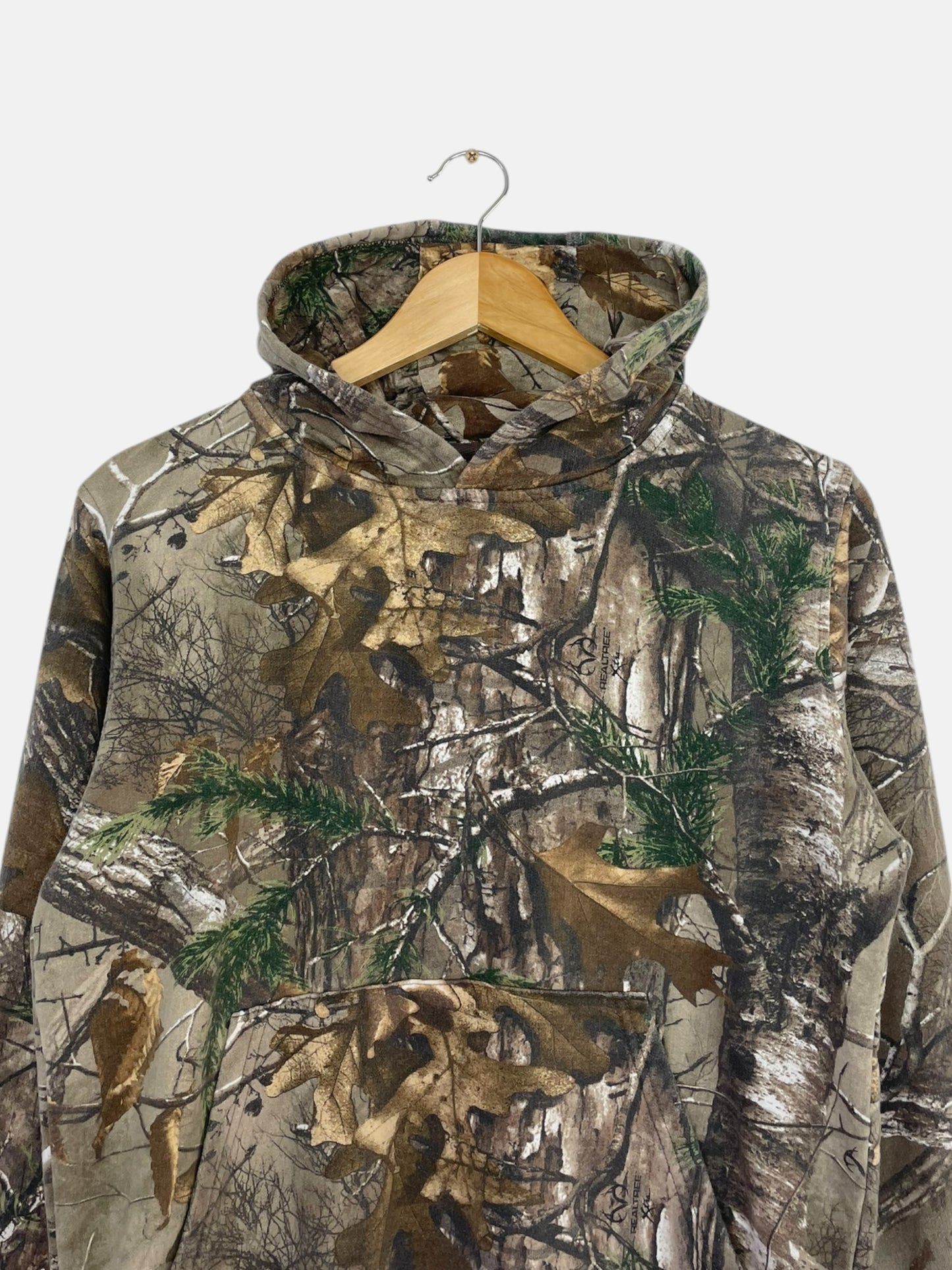 90's Youth Realtree Vintage Hooded Sweatshirt Size L