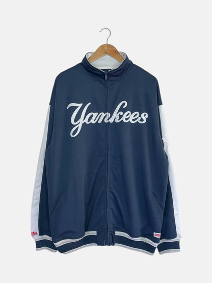 90's Yankees Embroidered Vintage Baseball Track Jacket Size 2XL
