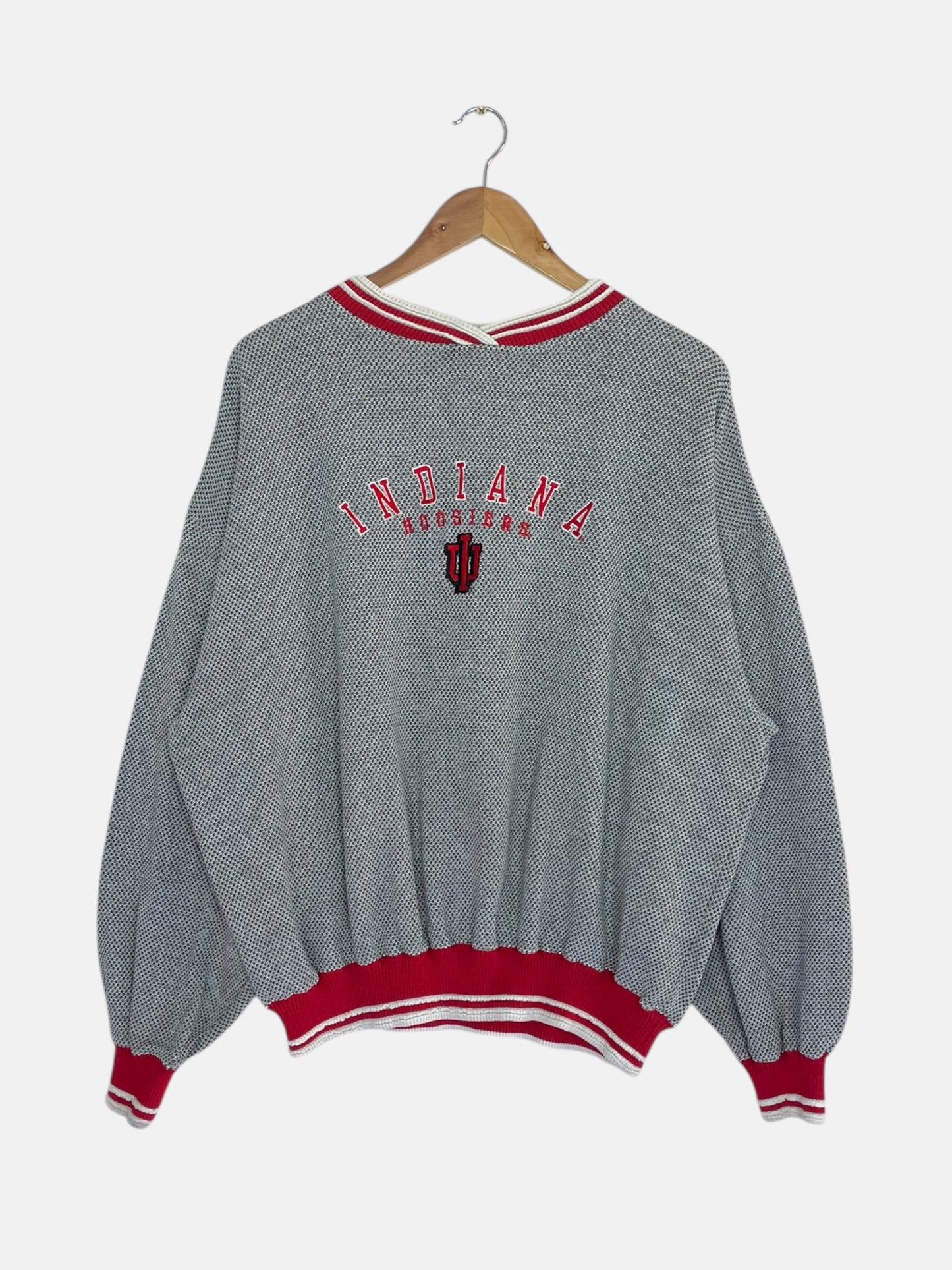 90's Indiana Hoosiers Embroidered Vintage Sweatshirt Size XL