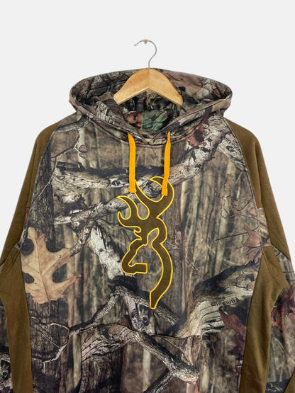 90's Realtree Embroidered Vintage Hooded Sweatshirt Size L