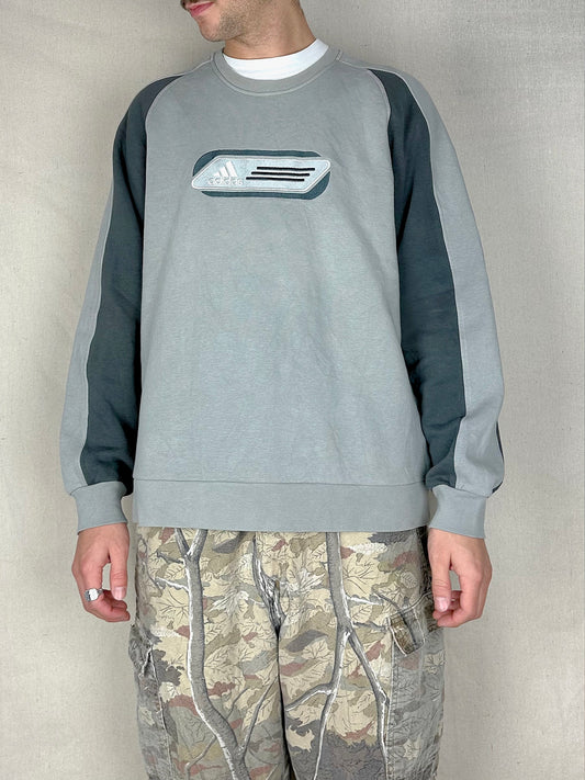90's Adidas Embroidered Vintage Sweatshirt Size M-L