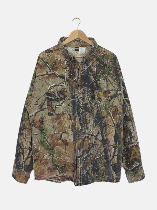90's Realtree Vintage Long Sleeve Button-up Shirt Size 2XL