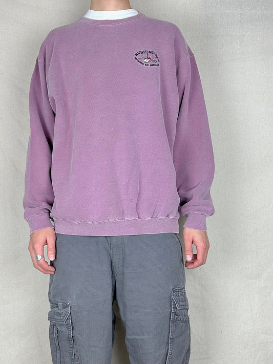90's Nightingale Air Ambulance USA Made Embroidered Vintage Sweatshirt Size XL