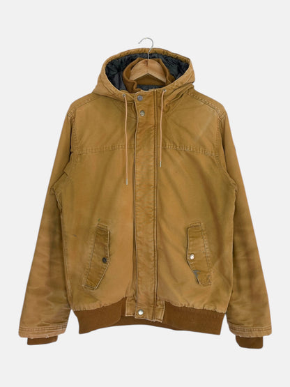 90's Quiksilver Vintage Lined Hooded Jacket Size M