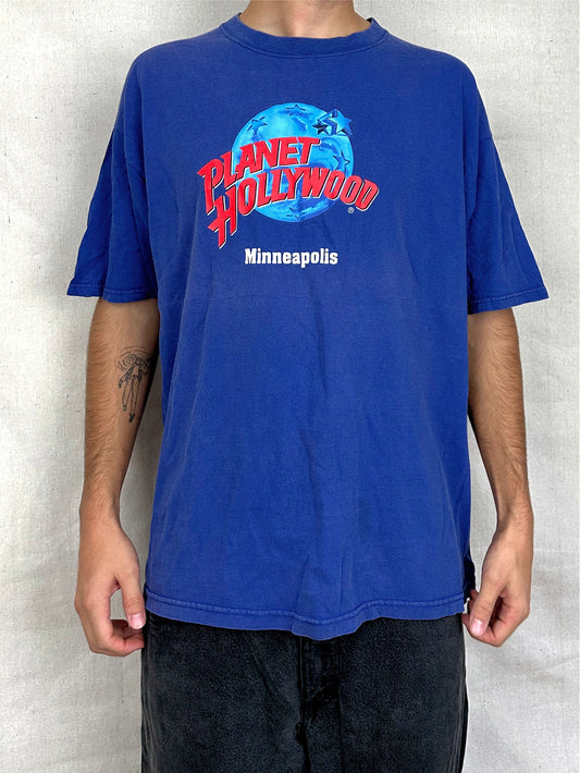 90's Planet Hollywood Minneapolis USA Made Vintage T-Shirt Size L-XL