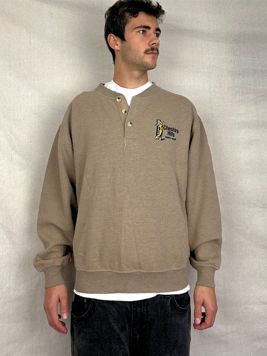 Cheshire Hills North Golf Tour Embroidered Vintage Sweatshirt Size 12