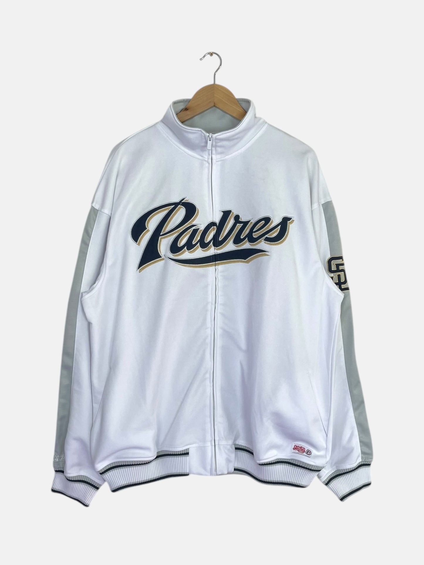 90's Padres Embroidered Vintage Baseball Track Jacket Size 2XL