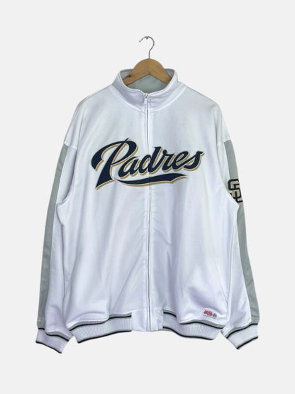 90's Padres Embroidered Vintage Baseball Track Jacket Size 2XL